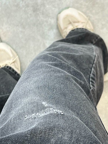 1162- شلوار بگ جین طوسی