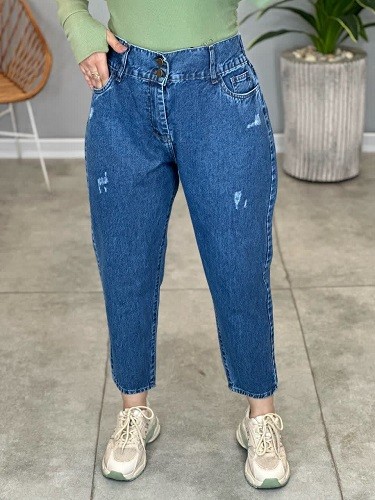 1137-شلوار جین مام آبی