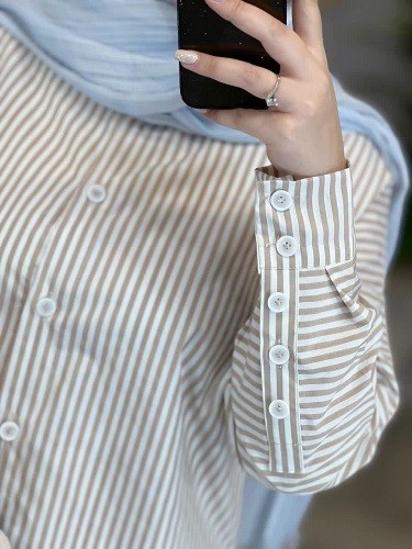 1208-شومیز مانتویی زبرا