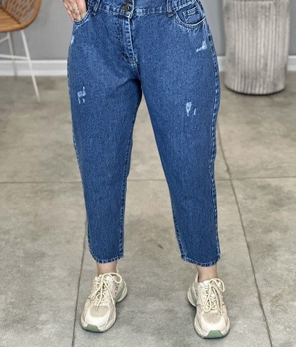 1142-شلوار جین مام آبی