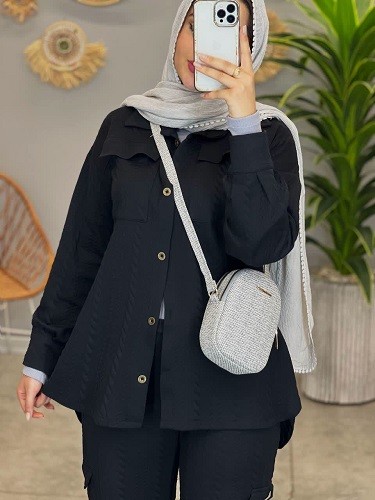 1488-ست شومیز شلوار اسپیناس