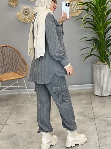 1488-ست شومیز شلوار اسپیناس