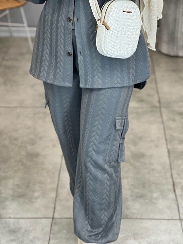 1488-ست شومیز شلوار اسپیناس