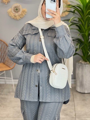 1488-ست شومیز شلوار اسپیناس