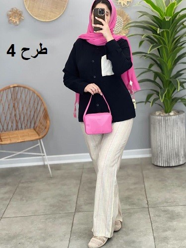 1489-ست شومیز شلوار مگا ( ایراد دار)