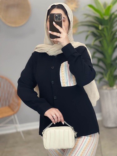 1489-ست شومیز شلوار مگا ( ایراد دار)