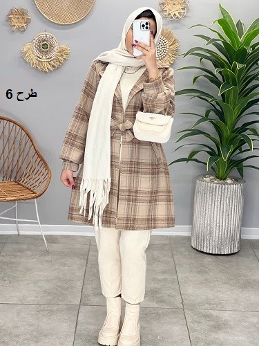 1510-پالتو چهارخونه گونش