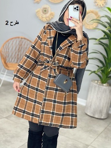 1510-پالتو چهارخونه گونش