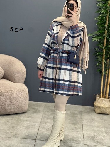 1510-پالتو چهارخونه گونش