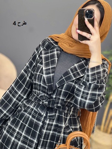 1510-پالتو چهارخونه گونش