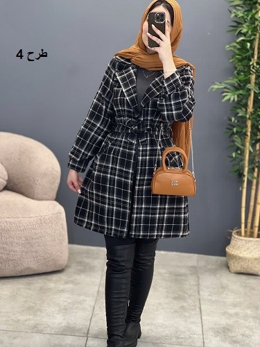 1510-پالتو چهارخونه گونش