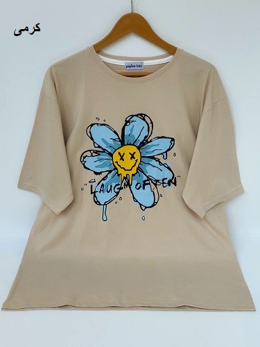 1617-تیشرت لانگ گل