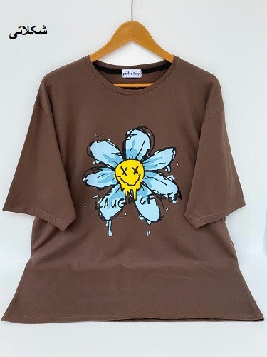 1617-تیشرت لانگ گل