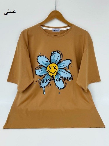 1617-تیشرت لانگ گل