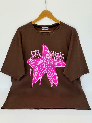 1619-تیشرت لانگ ستاره