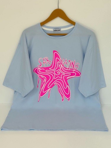 1619-تیشرت لانگ ستاره