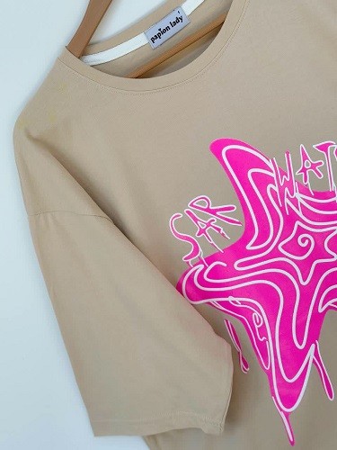 1619-تیشرت لانگ ستاره