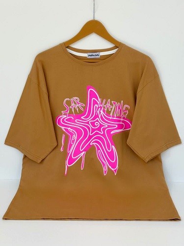 1619-تیشرت لانگ ستاره