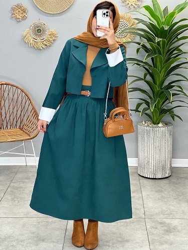 1625- کت و دامن میکرو