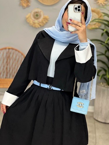 1625- کت و دامن میکرو