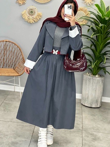 1625- کت و دامن میکرو