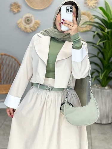 1625- کت و دامن میکرو