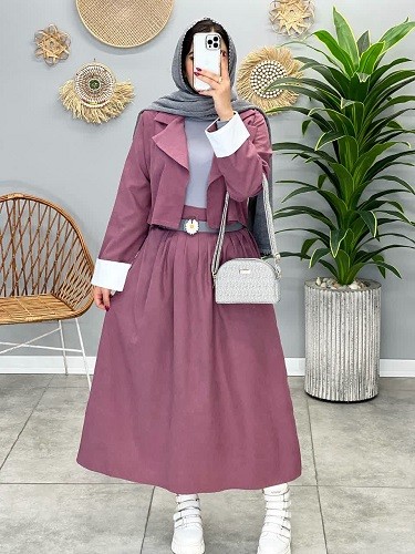 1625- کت و دامن میکرو