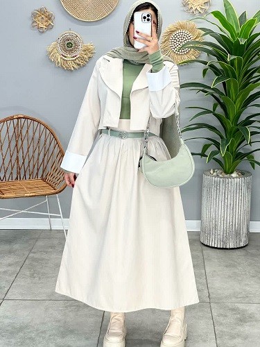 1625- کت و دامن میکرو