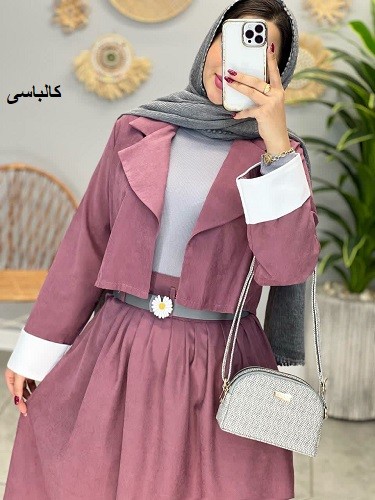 1625- کت و دامن میکرو