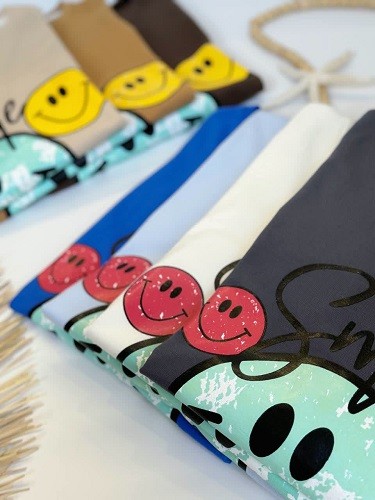 1633-تیشرت لانگ smile