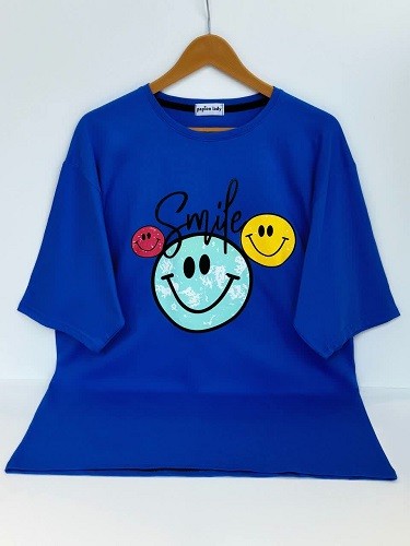 1633-تیشرت لانگ smile