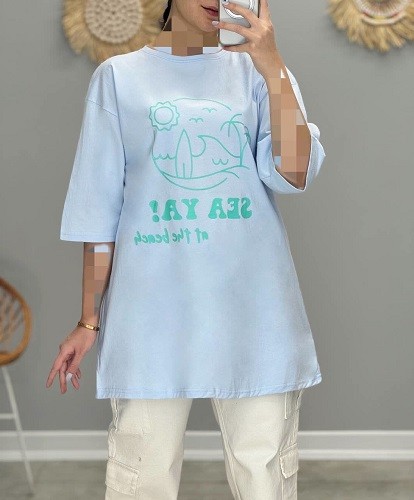 1632-تیشرت لانگ SEAYA