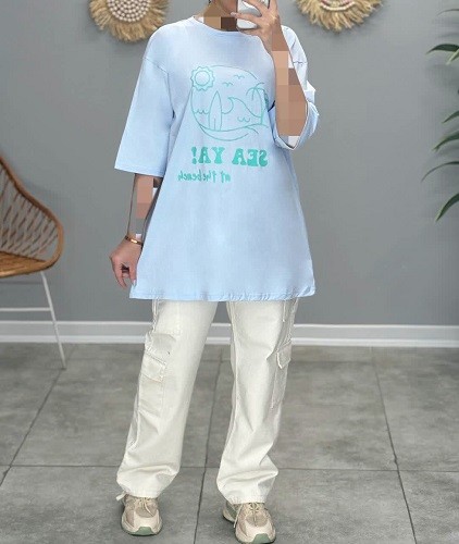 1632-تیشرت لانگ SEAYA