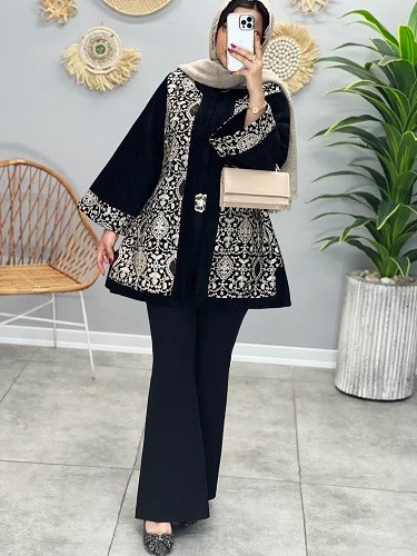 1635_پالتو مزونی رخشان