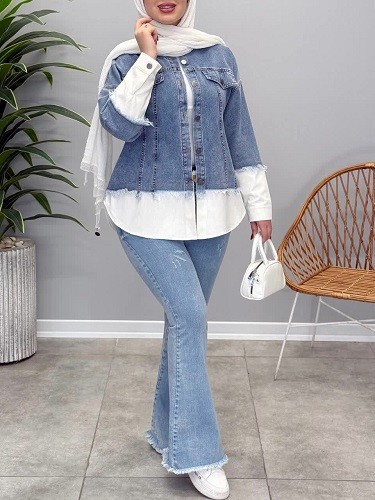 1637_ شکت جین پایین ریش