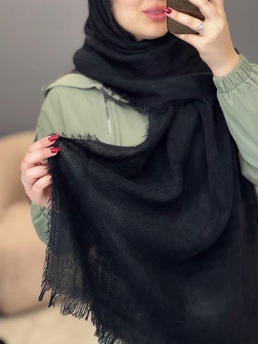 02454-شال مشکی ماهرخ