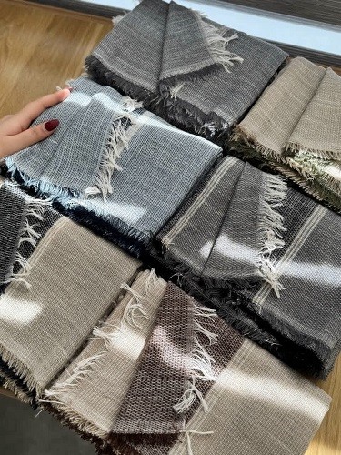 02459-شال لینن پاییزه ژابیز