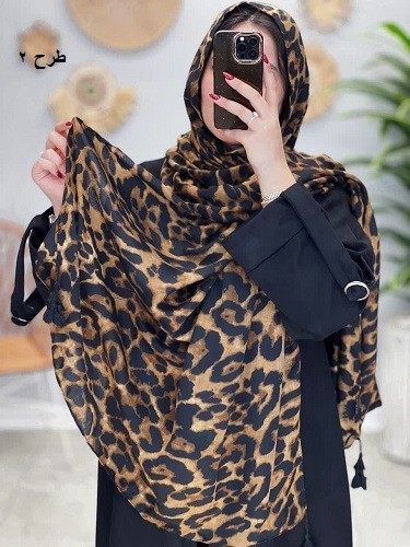 02458-شال موهر پلنگی طناز