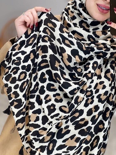 02458-شال موهر پلنگی طناز