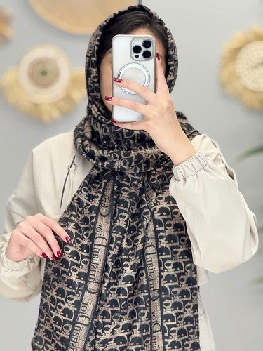 02455-شال موهر طرحدار