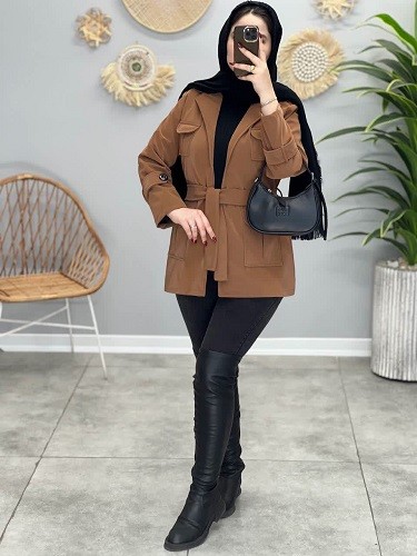 1705-پالتو چرم ژیوان