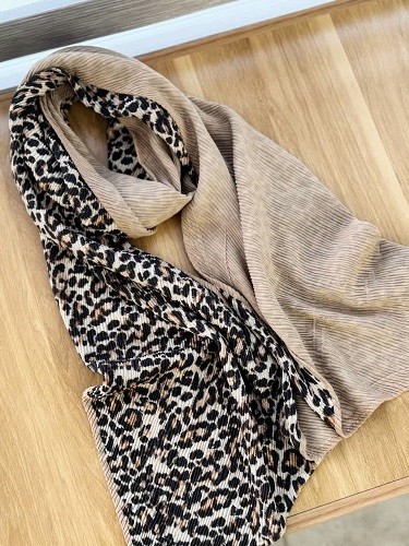 02460-شال دولایه پلنگی