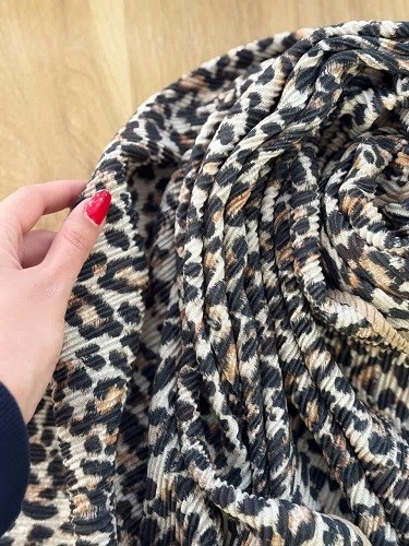 02460-شال دولایه پلنگی