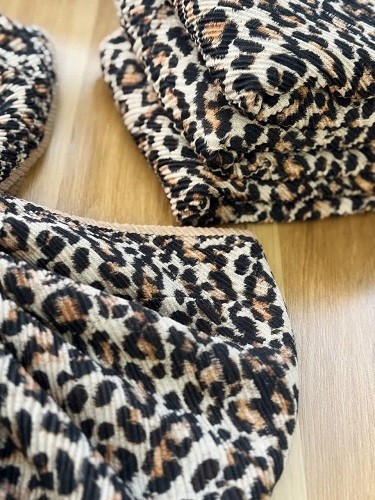 02460-شال دولایه پلنگی