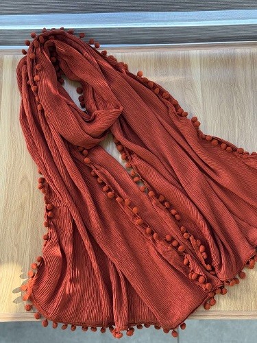 02461-شال لبه انگوری