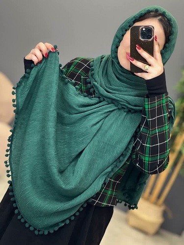 02461-شال لبه انگوری