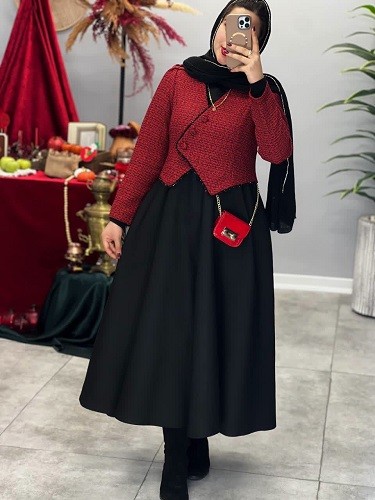 1712-کت و سارافون مروارید