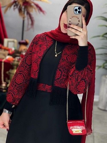 1721-کت و سارافون ترمه