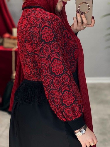 1721-کت و سارافون ترمه