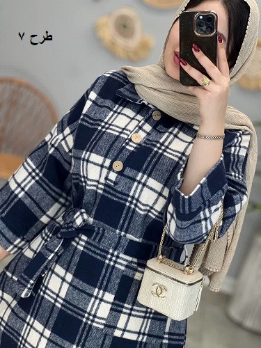 1719_کفتان پشمی نیلوفر